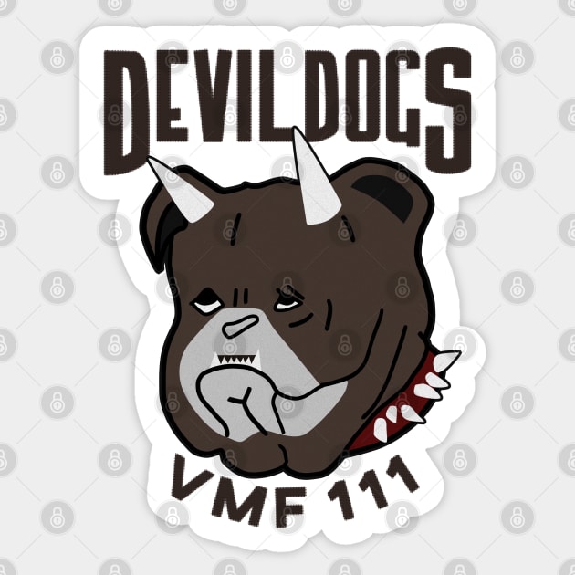 VMF 111 Devil Dogs Sticker by Yeaha